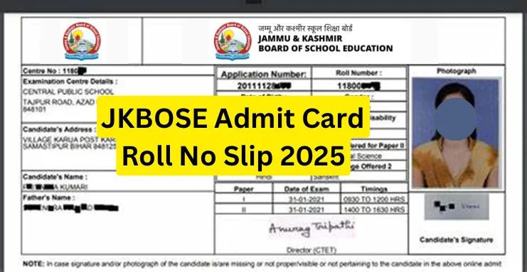 JKBOSE Admit Card 2025