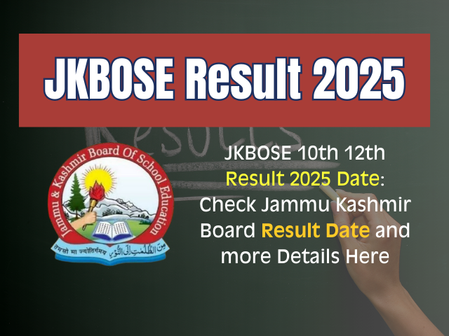 JKBOSE 10th 12th Result 2025