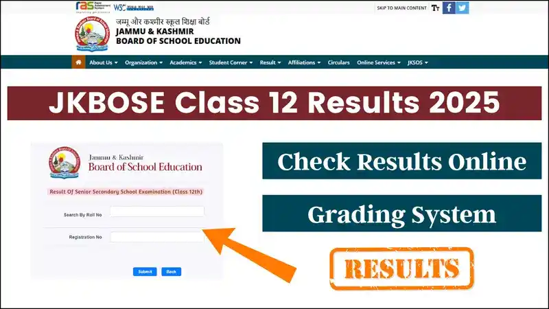 JKBOSE Class 12th Results 2025
